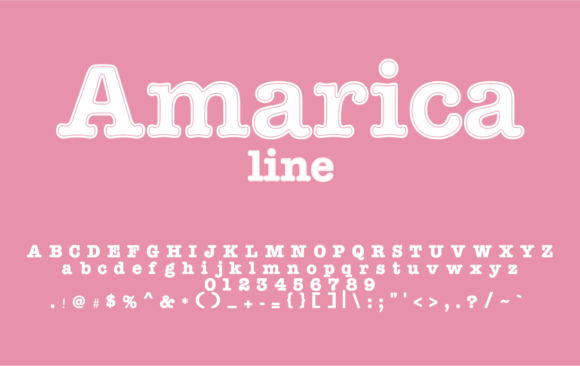 Amarica Line Font
