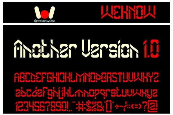 Another Version: Techno, Sci-Fi & Stencil Sport in One Font