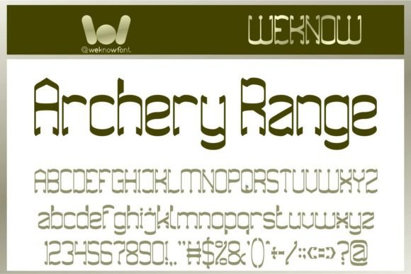 Archery Range: A Modern Gothic Display Typeface for Editorial Design