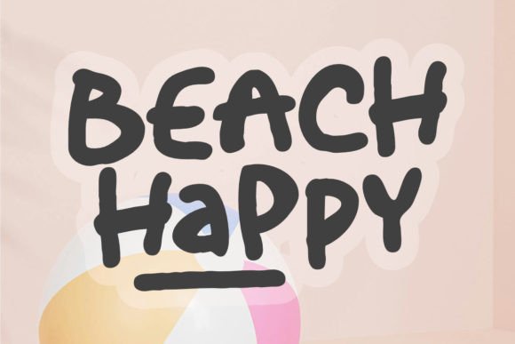 Beach Happy Font for Creative Projects