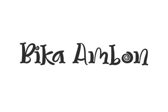 Bika Ambon: A Modern Fancy Display Font for Handmade Products