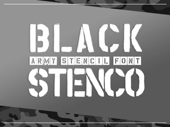 Black Stenco Font Review