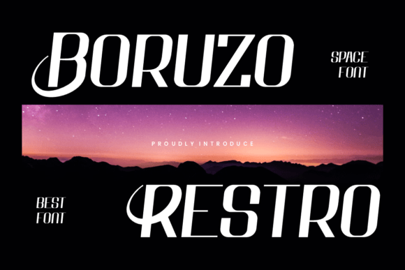 Boruzo Restro: A Bold Display Font for Scroll-Stopping Visuals