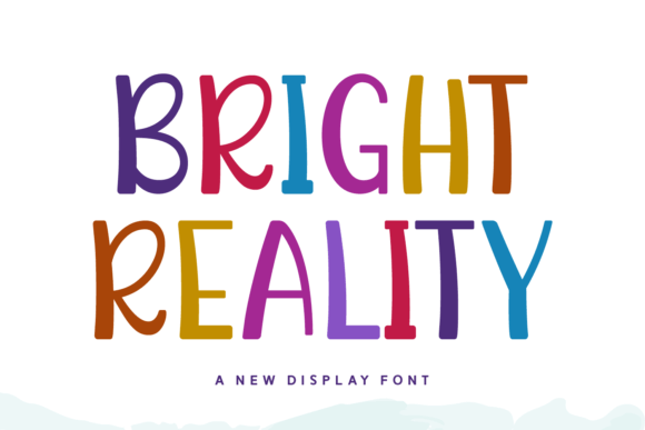 Bright Reality Display Font for Playful Brand Identity