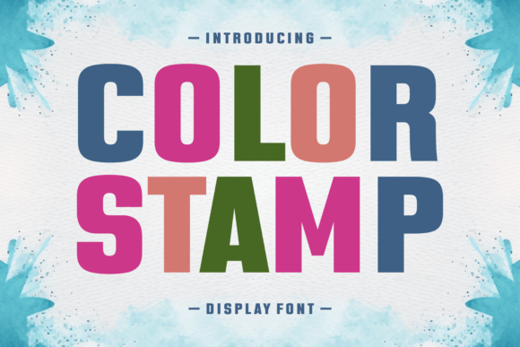 Color Stamp: A Bold Display Font for Handmade Crafts and Printables