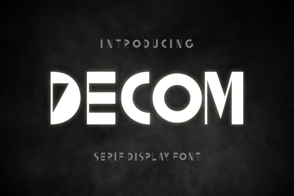 Decom Display Font for Campaign Visuals That Pop