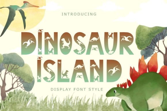 Dinosaur Island Font for Web Design