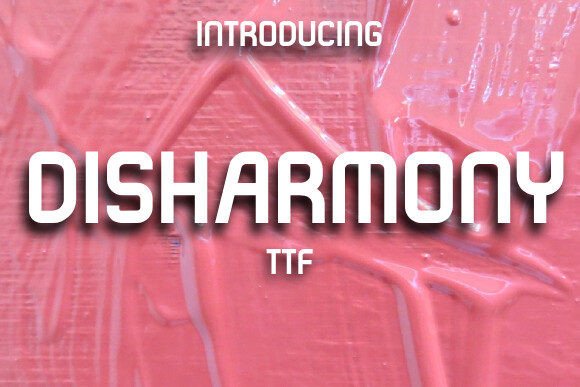 Disharmony Font for Bold Branding