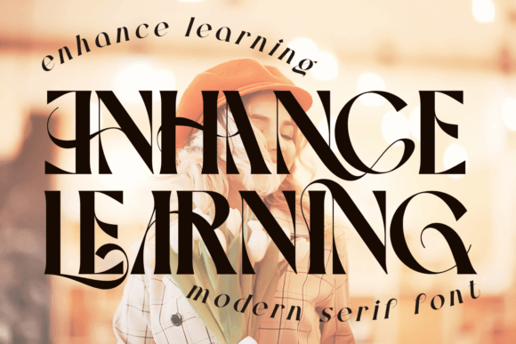 Enhance Learning Font for Elegant Branding