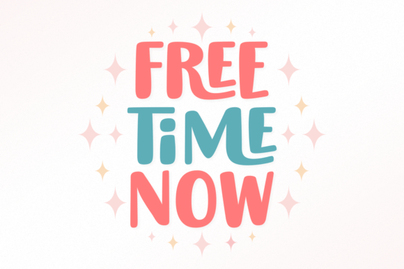 Free Time Now: A Playful Display Font for Creative Branding
