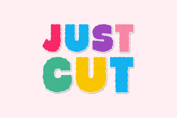 Just Cut Font for Business Branding