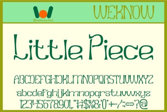 Little Piece Font for Web Design