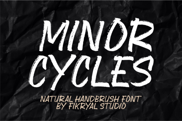 Minor Cycles: Natural Handbrush Display Font for Digital Creators