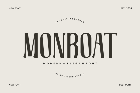 Monroat: A Modern Display Font for Crafters and Sellers