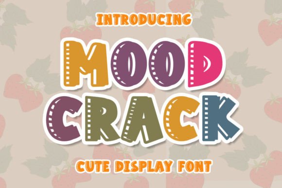 Mood Crack: A Display Font for Elegant Brand Design