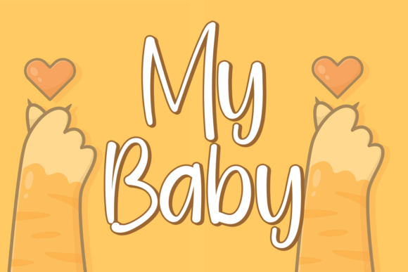Mybaby: A Quirky and Chic Display Font for Digital Design