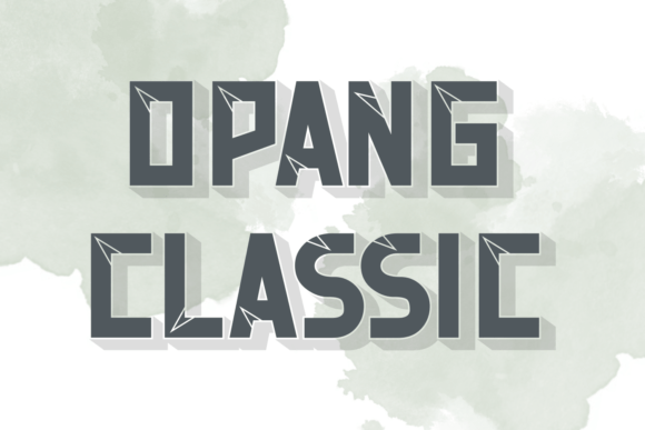 Opang Classic: A Bold Display Font for High-Impact Visual Content
