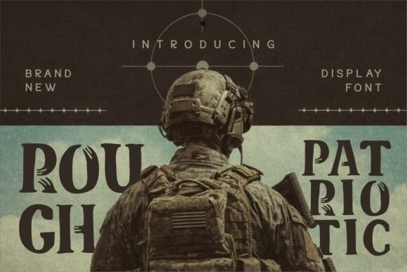 Rough Patriotic: A Display Font with Whimsy for Editorial Design