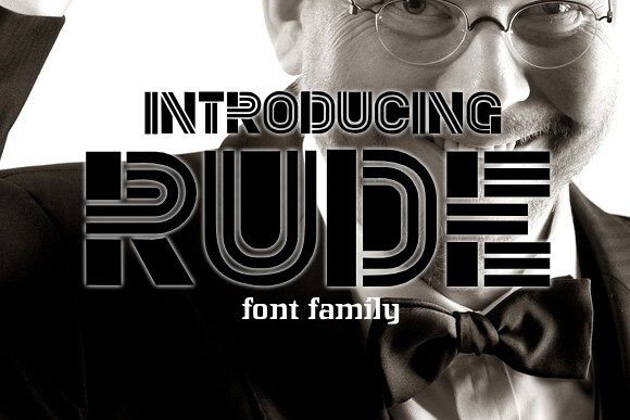 Rude Font for Creative Projects