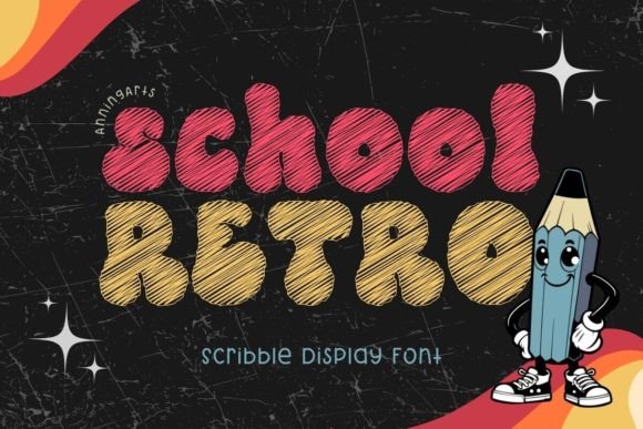 School Retro: A Nostalgic Display Font