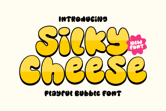 Silky Cheese Display Font for Handmade Product Design