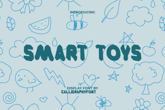 Smart Toys Font: A Playful Display Typeface for Handmade Products