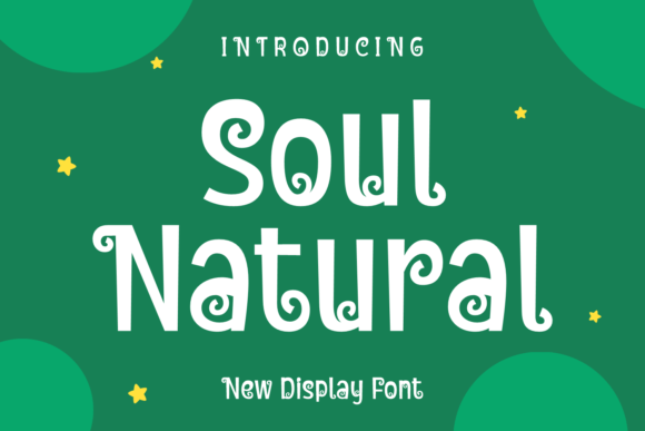 Soul Natural Display Font for Elegant Web Design