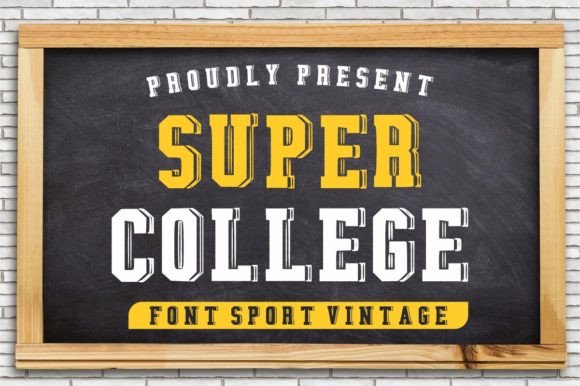 Super College: The Bold Display Font for Small Business Branding