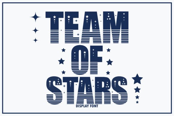 Team of Stars Font for Creative Campaigns