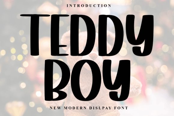 Teddyboy Display Font: Festive Charm for Small Business Branding
