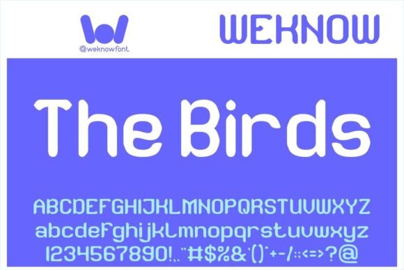The Birds: Sophisticatedly Quirky Display Font for Editorial Design