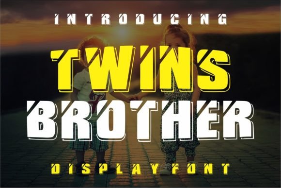 Twins Brother: A Bold Display Font for Small Business Branding