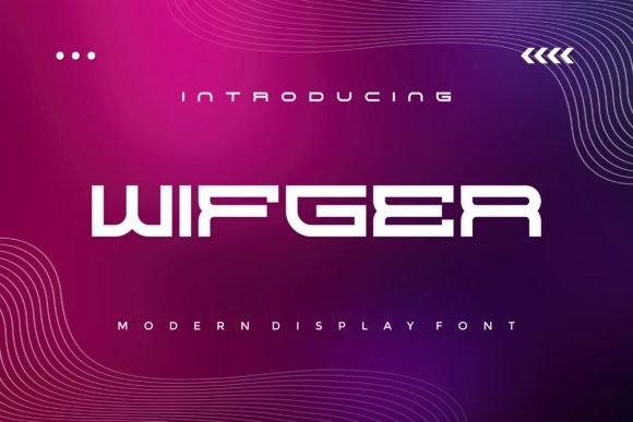 Wifger: Bold Display Font for Impactful Campaigns